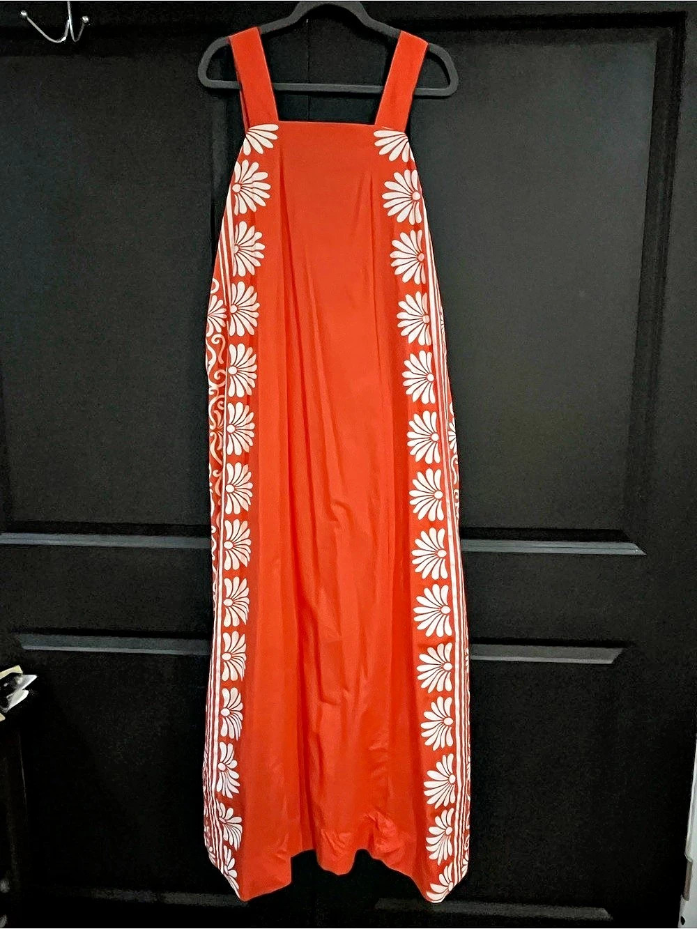 Orange Floral Maxi Dress Like New